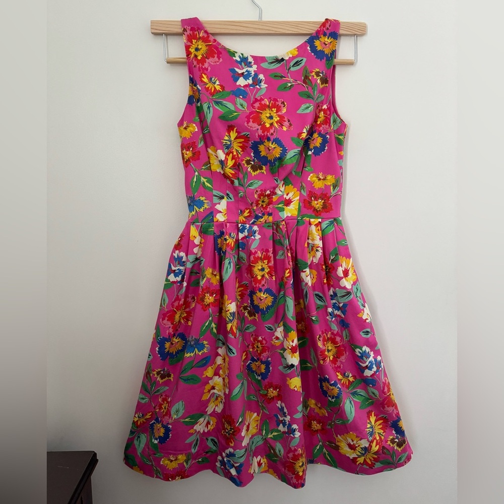 Kate Spade Pink A-Line Sundress Scoop Neck